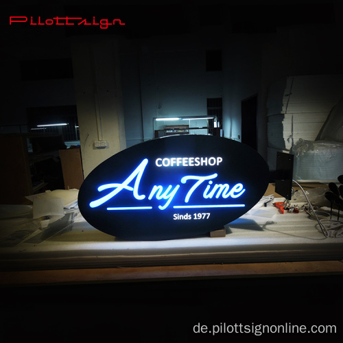 Outdoor-benutzerdefinierte LED-Acrylhotels logo Lichtkarton